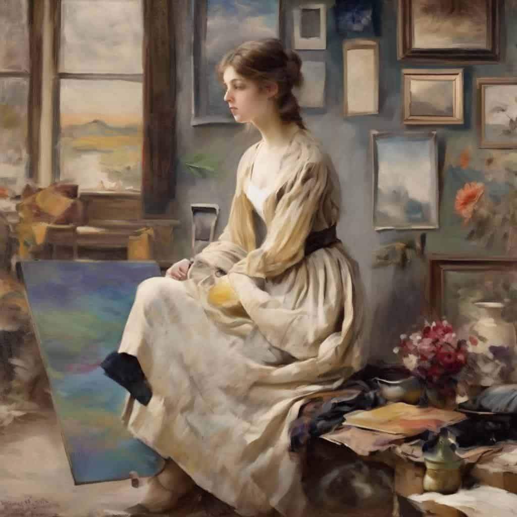 Ζωγραφικά έργα και καλλιτεχνική έκφραση, οπτική αντίληψη στην τέχνη και την πραγματική ζωή.